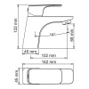 Смеситель для раковины Wasserkraft Salm 2703, хром