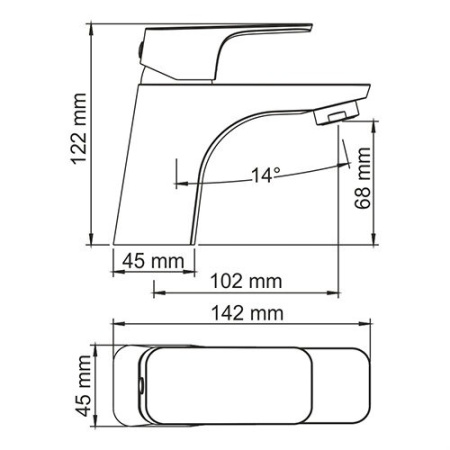 Смеситель для раковины Wasserkraft Salm 2703, хром
