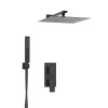 Душевая стойка Wasserkraft A16162, скрытый монтаж, черный Soft-touch