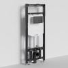Инсталляция для унитаза Wasserkraft Alme 15TLT.010.ME.MB03, механическая клавиша черная матовая