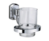 Стакан стеклянный с держателем Wasserkraft Oder, K-3028