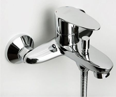 Смеситель Wasserkraft LEINE 3501 для ванны и душа с коротким изливом, хром