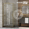 Душевой уголок Wasserkraft Aisch 55P22, 100 х 90 х 200 см, профиль матовое золото, стекло прозрачное