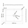 Душевой поддон Wasserkraft Dinkel 58T 58T07, 120 х 90 см, белый