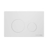 Инсталляция для унитаза Wasserkraft Salm 27TLT.010.ME.BL.WM02, декоративная стеклянная панель черная, механическая кнопка смыва белая матовая