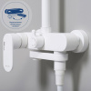 Душевая стойка Wasserkraft, с изливом, цвет белый матовый/хром, A185.067.059.WM