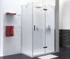 Душевой уголок Wasserkraft Aller Black L/R, 120 х 90 см, стекло прозрачное, 10H07LBLACK