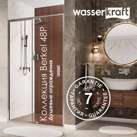 Душевой уголок Wasserkraft 48P22, прямоугольный, 90 см