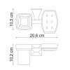 Держатель стакана и мыльницы Wasserkraft Wern, K-2526