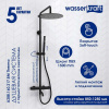Душевая стойка Wasserkraft, цвет - черный матовый, A288.160.217.BM Thermo
