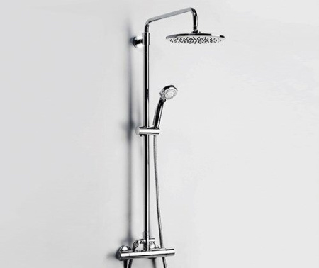 Душевая стойка Wasserkraft A13302, верхний душ 25 см, хром