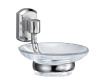 Мыльница стеклянная с держателем Wasserkraft Oder, K-3029